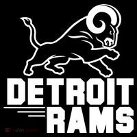 Detroit Rams Logo Flatbill Hat