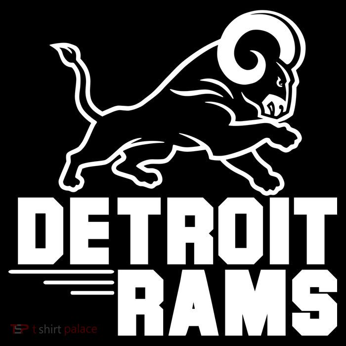 Detroit Rams Logo Flatbill Hat