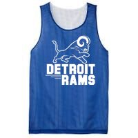 Detroit Rams Logo Mesh Reversible Basketball Jersey Tank