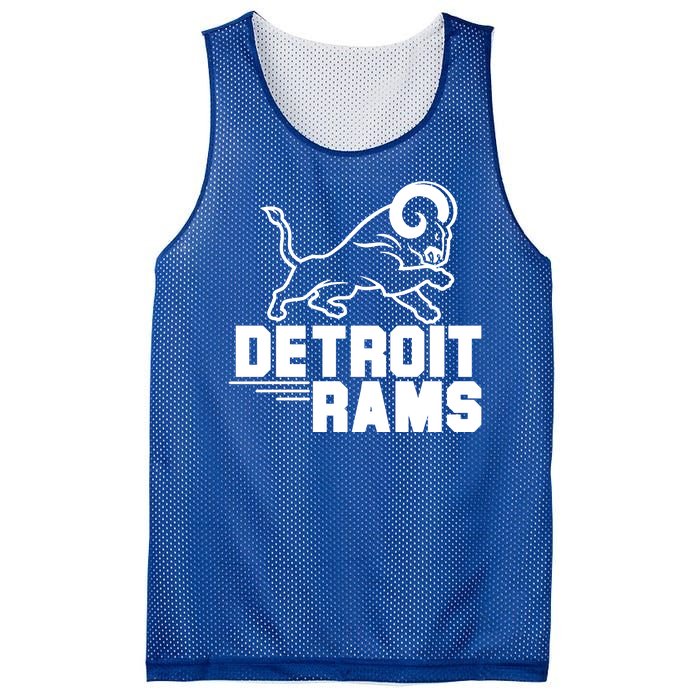 Detroit Rams Logo Mesh Reversible Basketball Jersey Tank