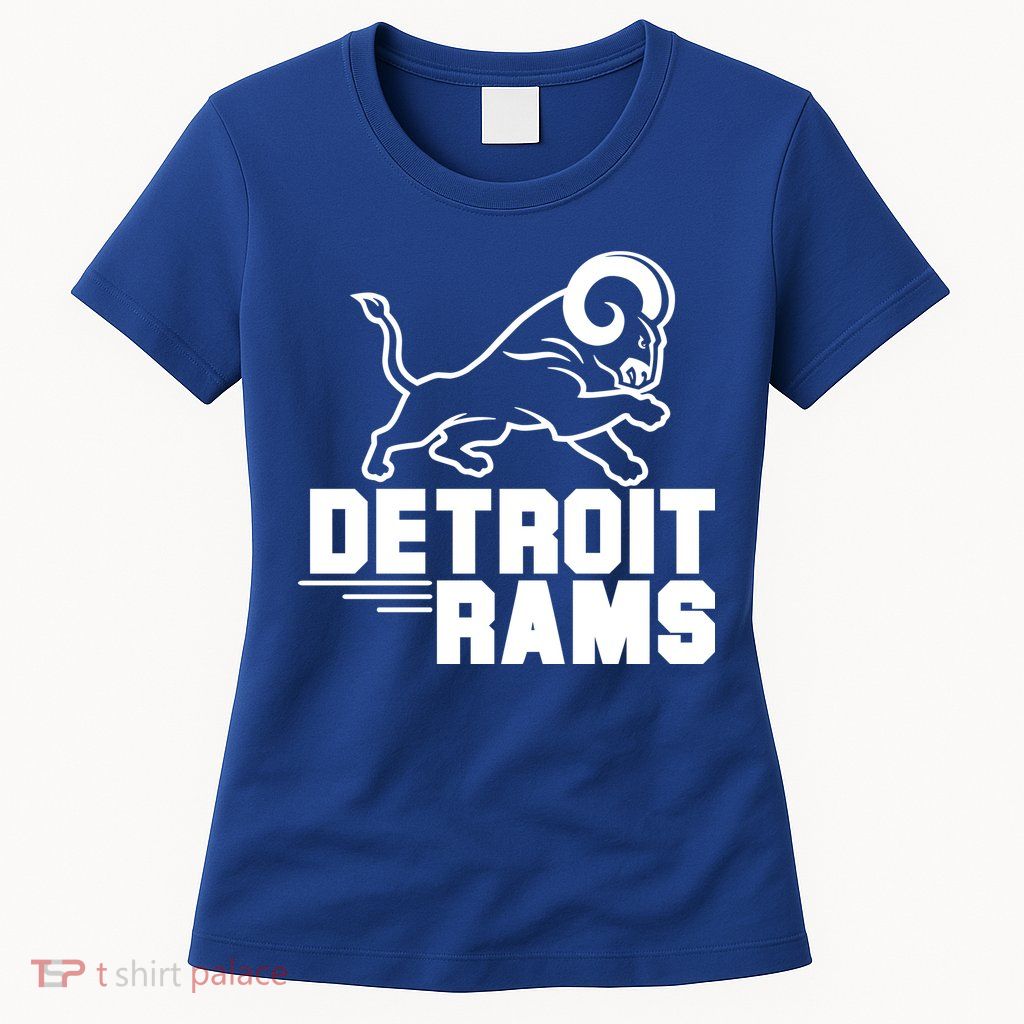 Detroit Rams Logo Womens T-Shirt