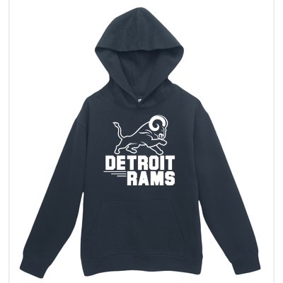 Detroit Rams Logo Urban Pullover Hoodie