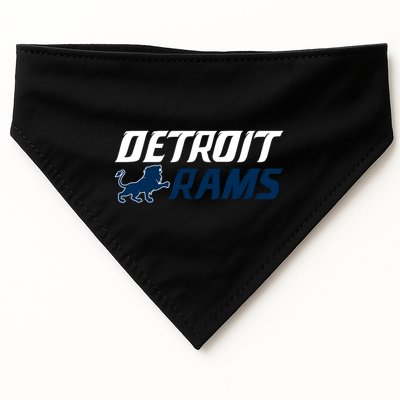 Detroit Rams Lion USA-Made Doggie Bandana