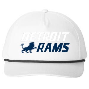 Detroit Rams Lion Snapback Five-Panel Rope Hat