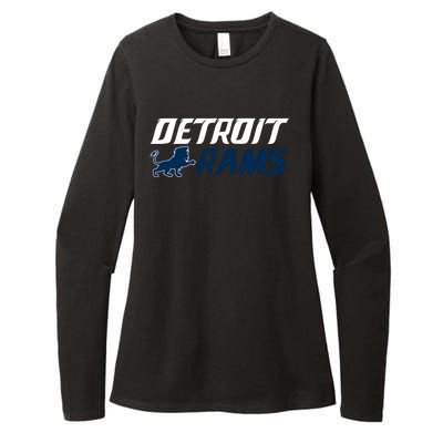 Detroit Rams Lion Womens CVC Long Sleeve Shirt