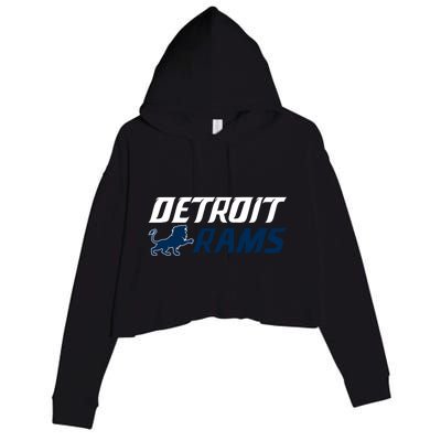 Detroit Rams Lion Crop Fleece Hoodie