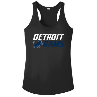 Detroit Rams Lion Ladies PosiCharge Competitor Racerback Tank