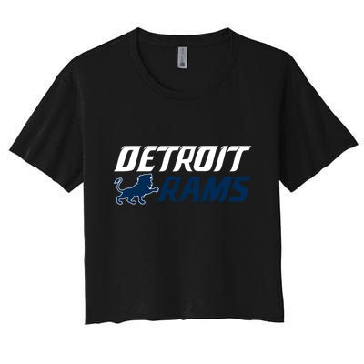 Detroit Rams Lion Crop Top