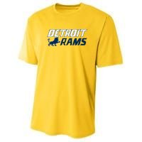 Detroit Rams Lion Youth Performance Sprint T-Shirt