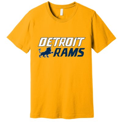 Detroit Rams Lion Premium T-Shirt