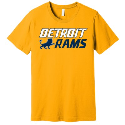 Detroit Rams Lion Premium T-Shirt