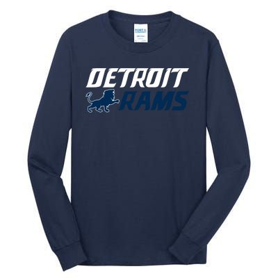 Detroit Rams Lion Tall Long Sleeve T-Shirt