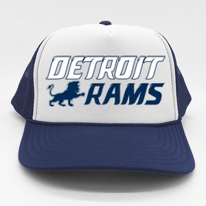 Detroit Rams Lion Trucker Hat