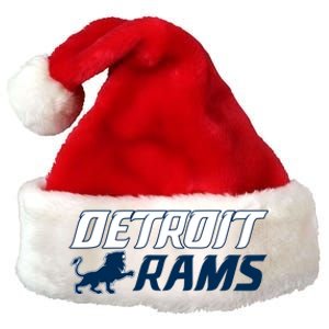 Detroit Rams Lion Premium Christmas Santa Hat