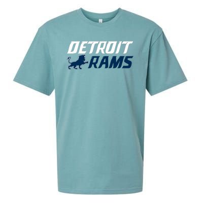 Detroit Rams Lion Sueded Cloud Jersey T-Shirt