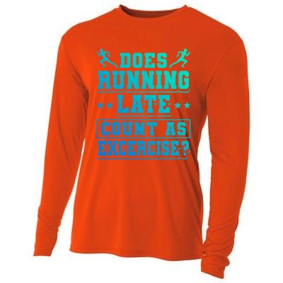 Does Running Late Count As Exercise Beeing Late Gift Cooling Performance Long Sleeve Crew