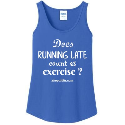 Does Running Late Count As Exercise? Gift Ladies Essential Tank