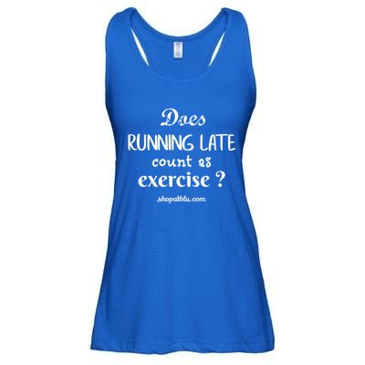 Does Running Late Count As Exercise? Gift Ladies Essential Flowy Tank