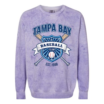 Distressed Retro Look Ray Vintage Party Tailgate Sport Gift Colorblast Crewneck Sweatshirt