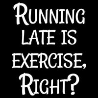 Does Running Late Count As Exercise Gift Flat Bill Trucker Hat