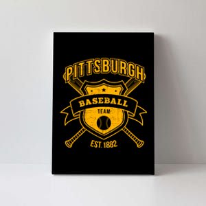 Distressed Retro Look Pirate Tailgate Gameday Sport Fan Gift Canvas