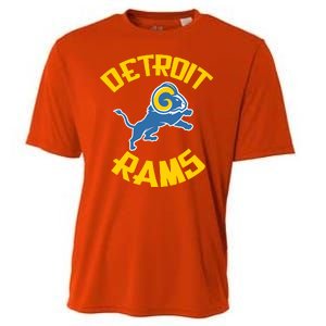 Detroit Rams Logo Cooling Performance Crew T-Shirt