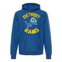 Detroit Rams Logo Premium Hoodie