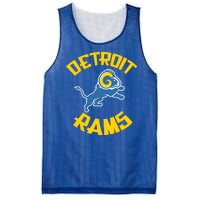 Detroit Rams Logo Mesh Reversible Basketball Jersey Tank