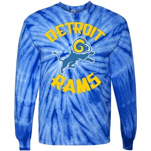 Detroit Rams Logo Tie-Dye Long Sleeve Shirt