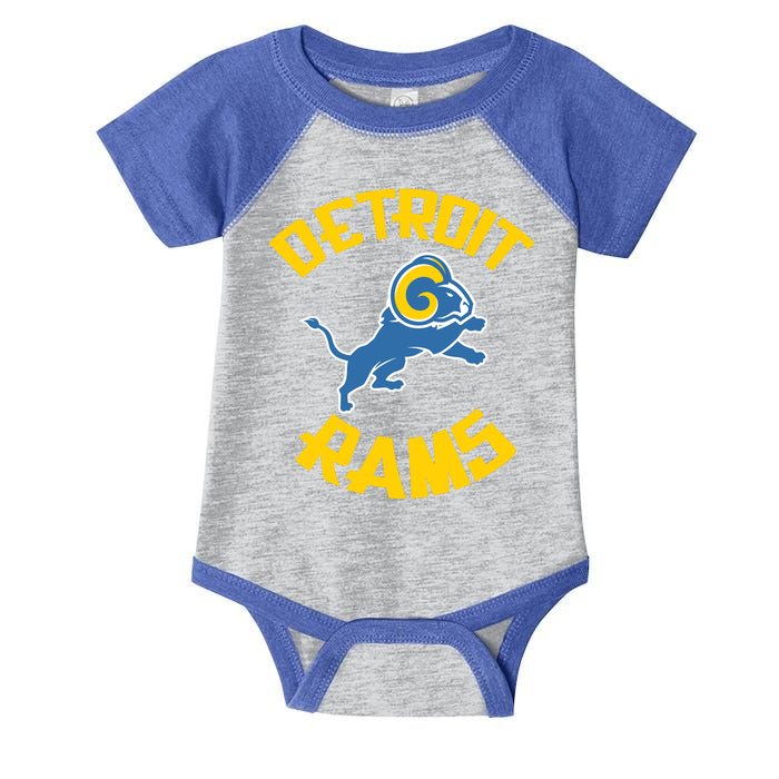 Detroit Rams Logo Infant Baby Jersey Bodysuit