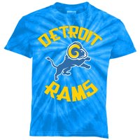 Detroit Rams Logo Kids Tie-Dye T-Shirt