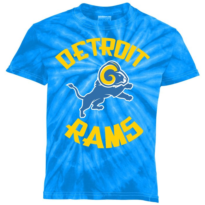 Detroit Rams Logo Kids Tie-Dye T-Shirt