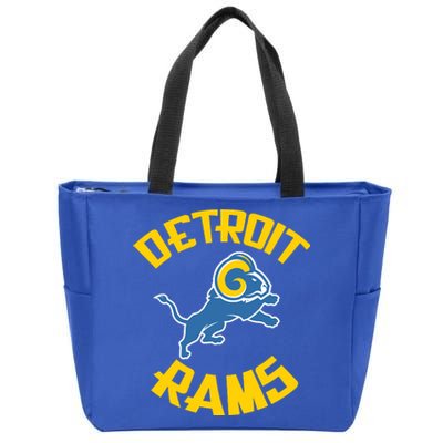 Detroit Rams Logo Zip Tote Bag