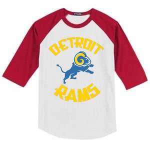 Detroit Rams Logo Kids Colorblock Raglan Jersey