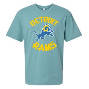 Detroit Rams Logo Sueded Cloud Jersey T-Shirt