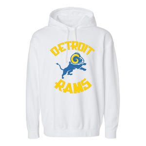 Detroit Rams Logo Garment-Dyed Fleece Hoodie