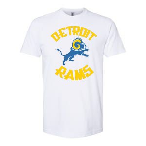 Detroit Rams Logo Softstyle CVC T-Shirt