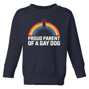 Dog Rainbow Lgbt Pride Month Ally Parade Gift Toddler Sweatshirt