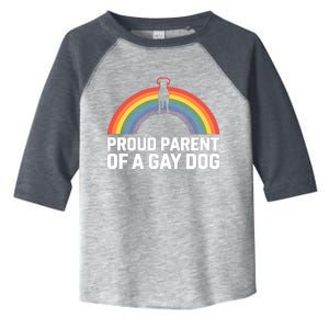 Dog Rainbow Lgbt Pride Month Ally Parade Gift Toddler Fine Jersey T-Shirt