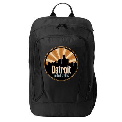 Detroit Record Label Skyline Symbol City Backpack