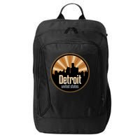 Detroit Record Label Skyline Symbol City Backpack