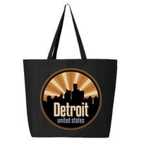 Detroit Record Label Skyline Symbol 25L Jumbo Tote