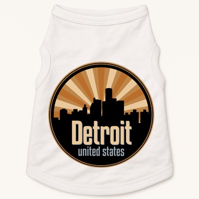 Detroit Record Label Skyline Symbol Doggie Tank