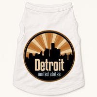Detroit Record Label Skyline Symbol Doggie Tank