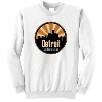 Detroit Record Label Skyline Symbol Sweatshirt