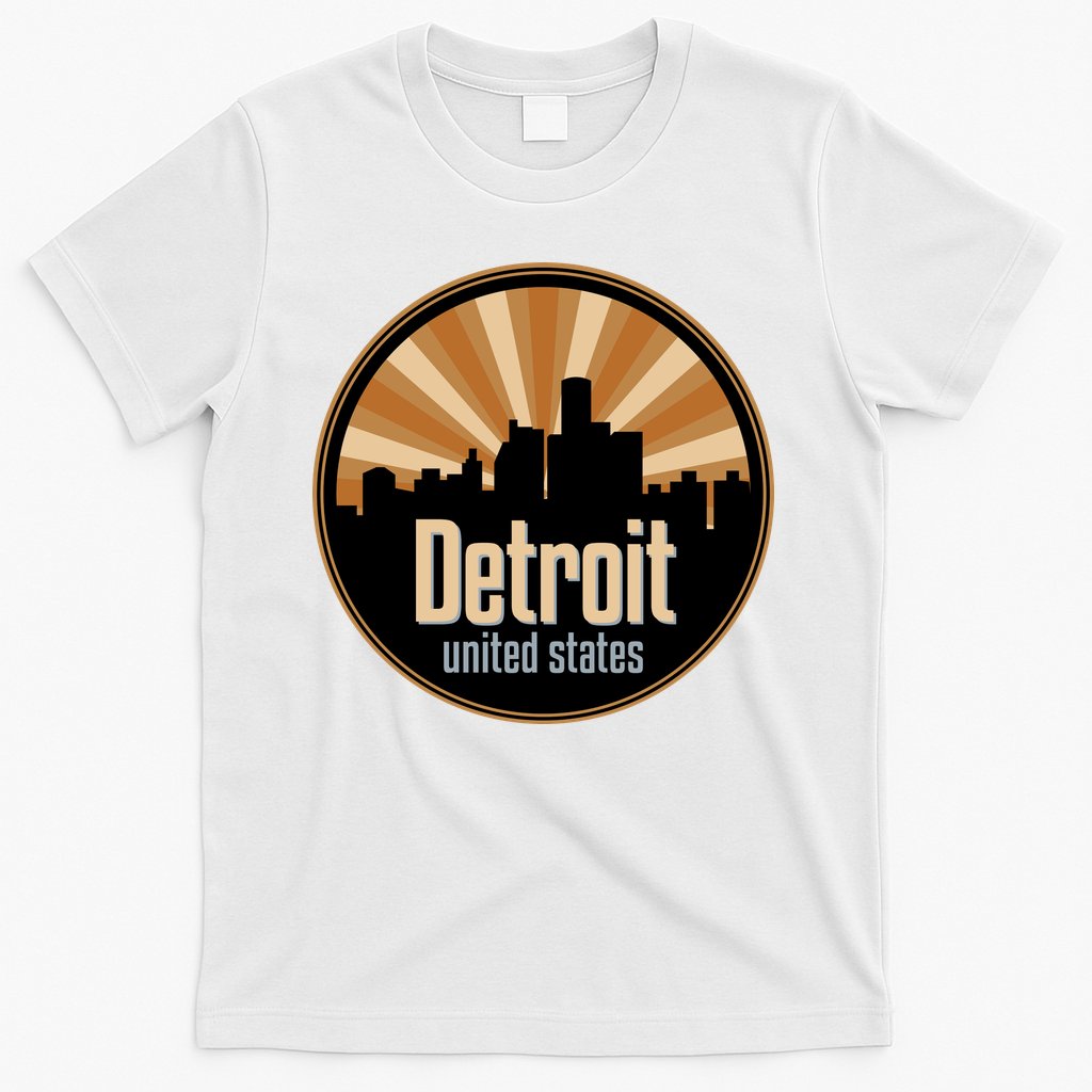 Detroit Record Label Skyline Symbol T-Shirt