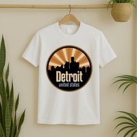 Detroit Record Label Skyline Symbol T-Shirt