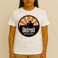 Detroit Record Label Skyline Symbol T-Shirt
