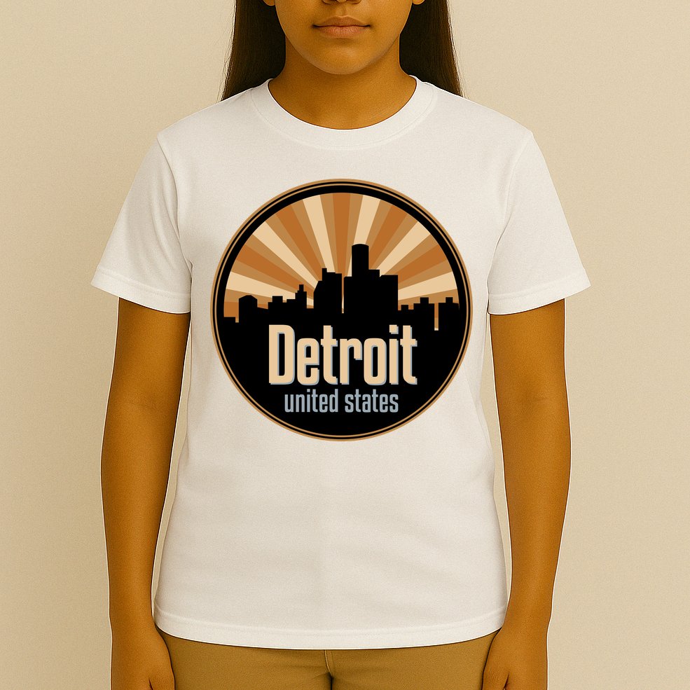 Detroit Record Label Skyline Symbol T-Shirt