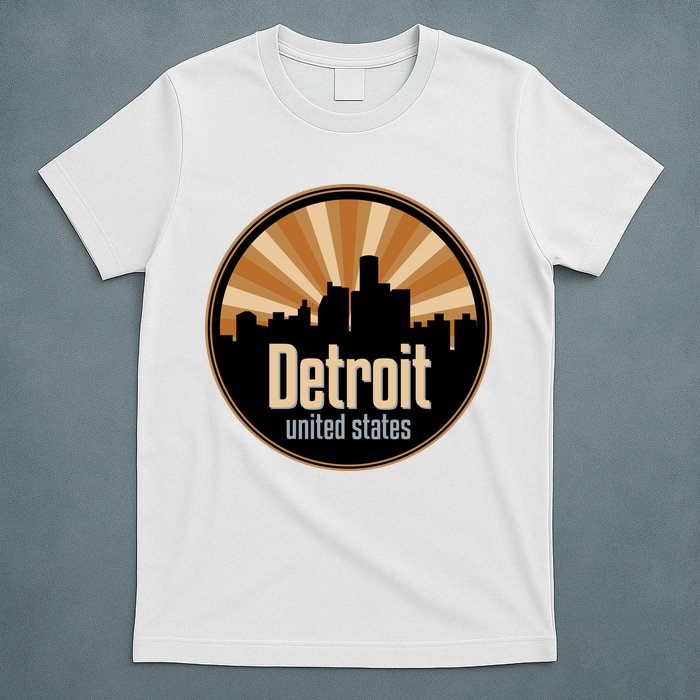 Detroit Record Label Skyline Symbol T-Shirt